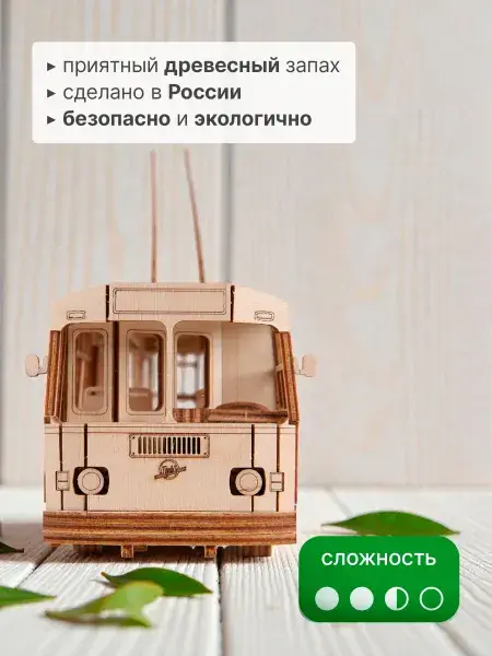 Конструктор деревянный ЗИУ-682. Сборная модель из фанеры, фото 3